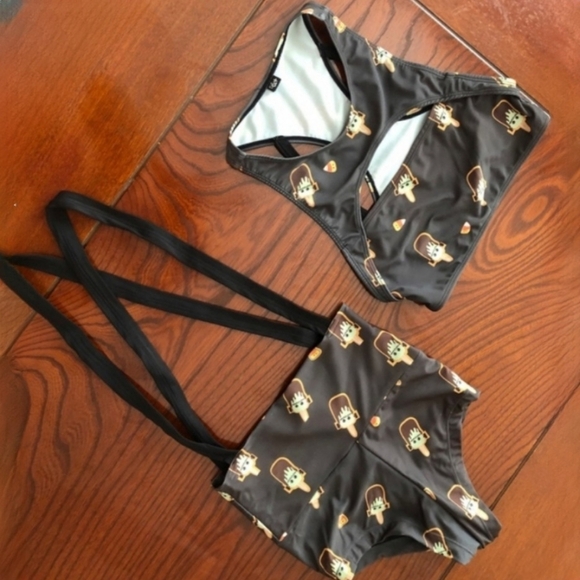 5&Adime Ice Cream Bikini Set – Harness Straps, Soft Stretch, Festival Swimwear - Picture 14 of 16